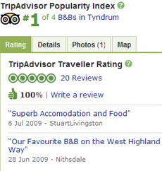 Glengarry House at Trip Advisor
